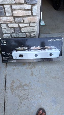 Bella Triple Slow Cooker Buffet & Serve
