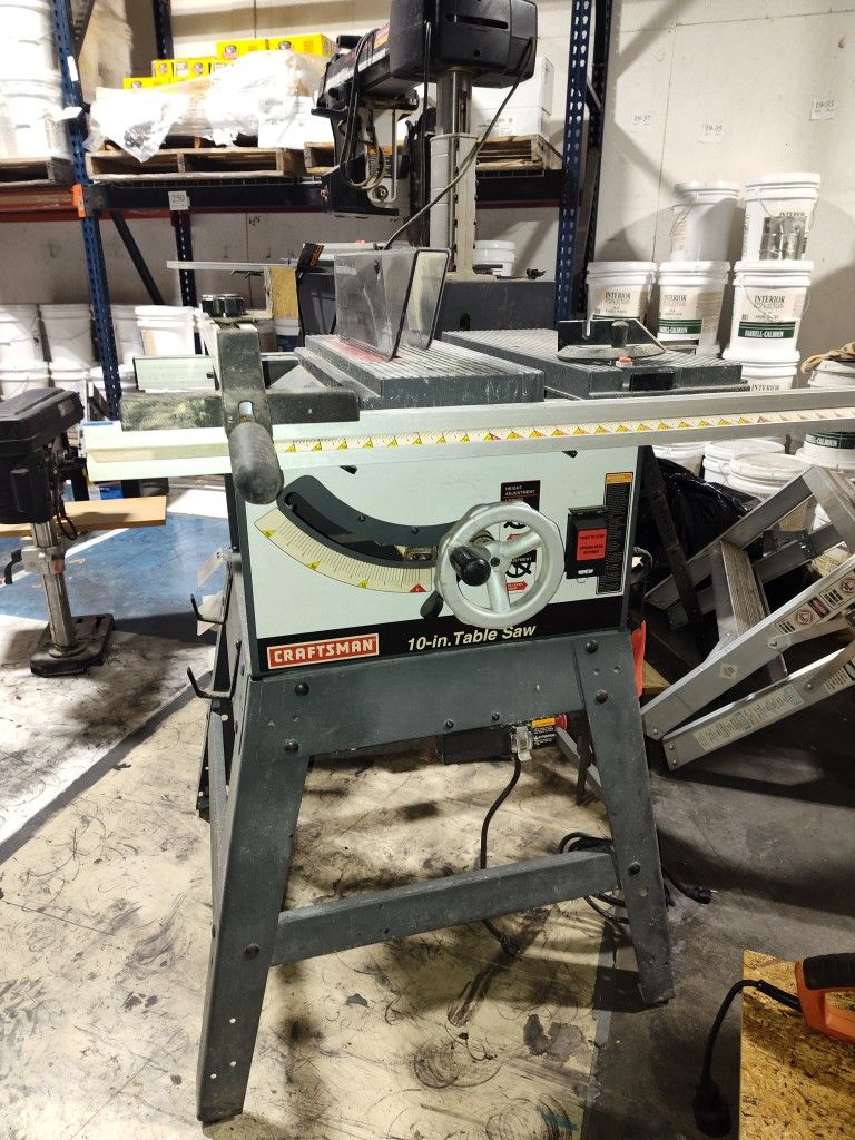 Craftsman Pro Series Table Saw /RouterAnd Rotory ArmSaw