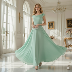 Formal Fashions Women Size 0 Green Long Party Wedding Dress