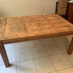 Wood Table (w/ Leaf)