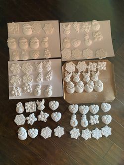 Plaster Christmas Ornaments 