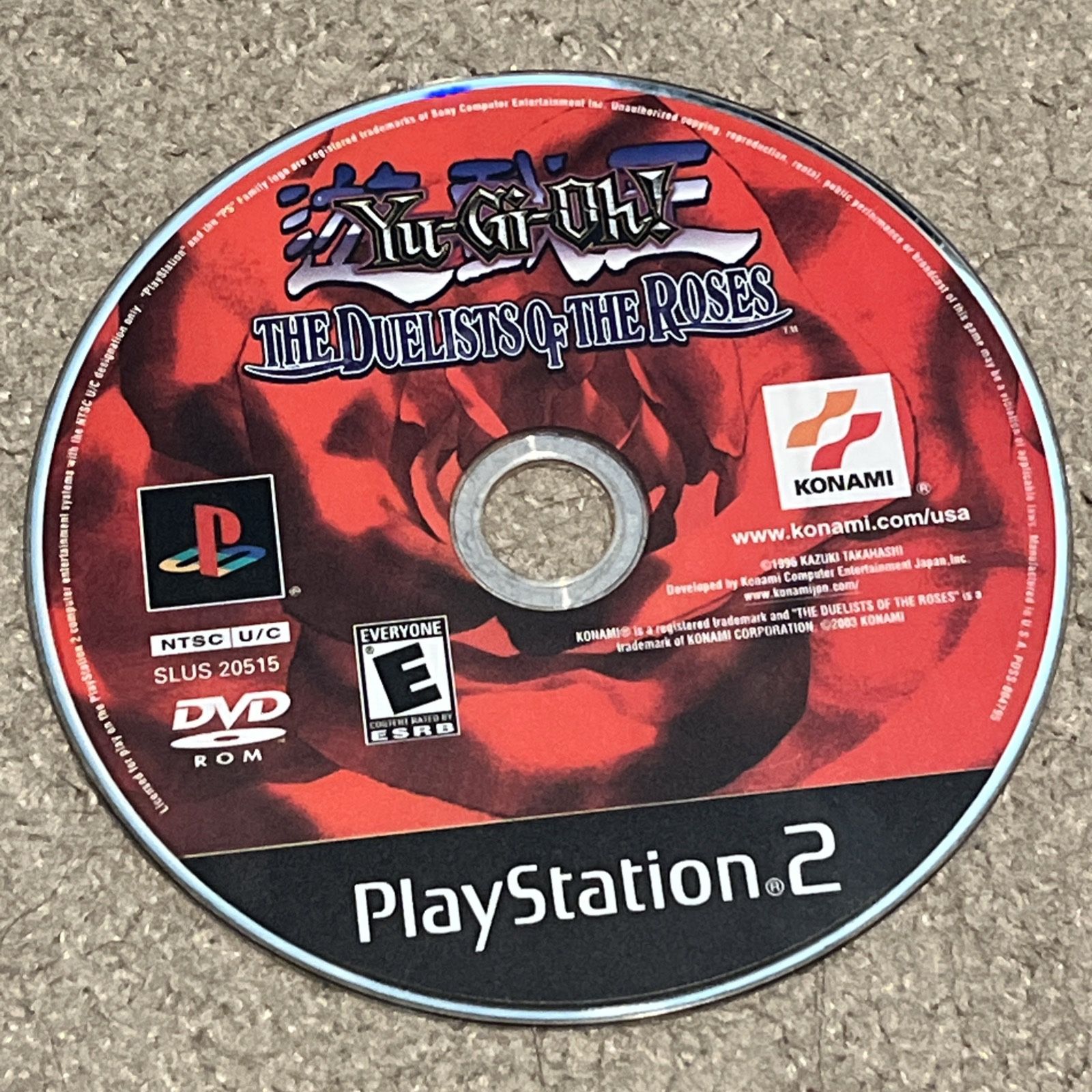 Yu-Gi-Oh The Duelists of the Roses PS2 PlayStation 2 Disc Only Tested
