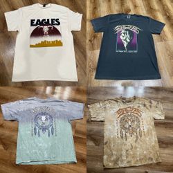 Eagles Band Concert T-Shirt Lot of 4 clothes men’s women’s teen music concert
