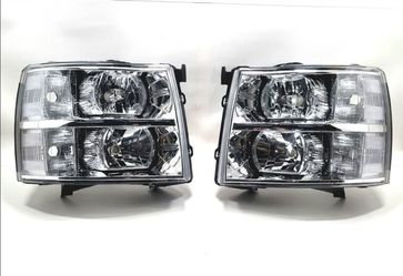 HEADLIGHTS FOR 07-14 CHEVY SILVERADO HEADLAMPS