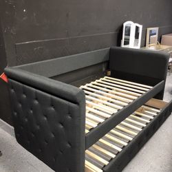 Twin Trundled Bed Frame Solid Wood New In The Box 