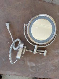 Bathroom wall light and mirror