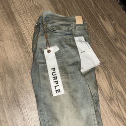 purple jeans