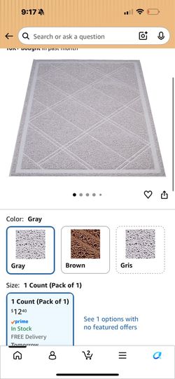 Kitty litter mat
