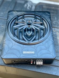 10" 1200W Slim Under Seat Powered Car Subwoofer