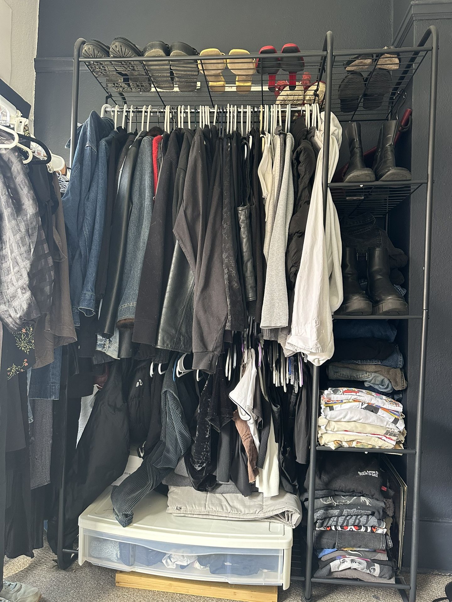 large clothing rack 