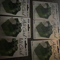 6x400 Visa Giftcards (Check Desc)