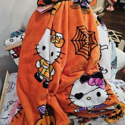 Hello Kitty Halloween Blanket 