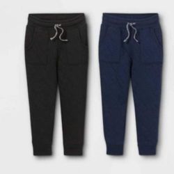 Bundle Lot 2x Boys Toddler winter pull on pants joggers 18 months size