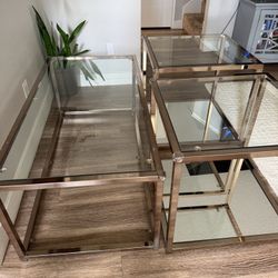 Coffee Table + 2 End Tables