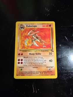 1999 Pokémon kabutops non hallo