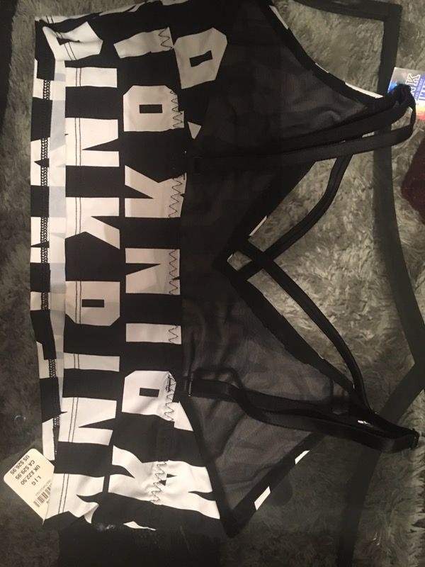 Pink sports bra