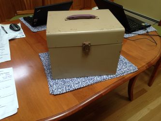 Document box with lock and keys