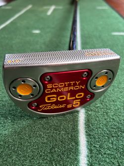 Custom Scotty Cameron GOLO S5 Putter 34” w/Head Cover Upgraded Grip