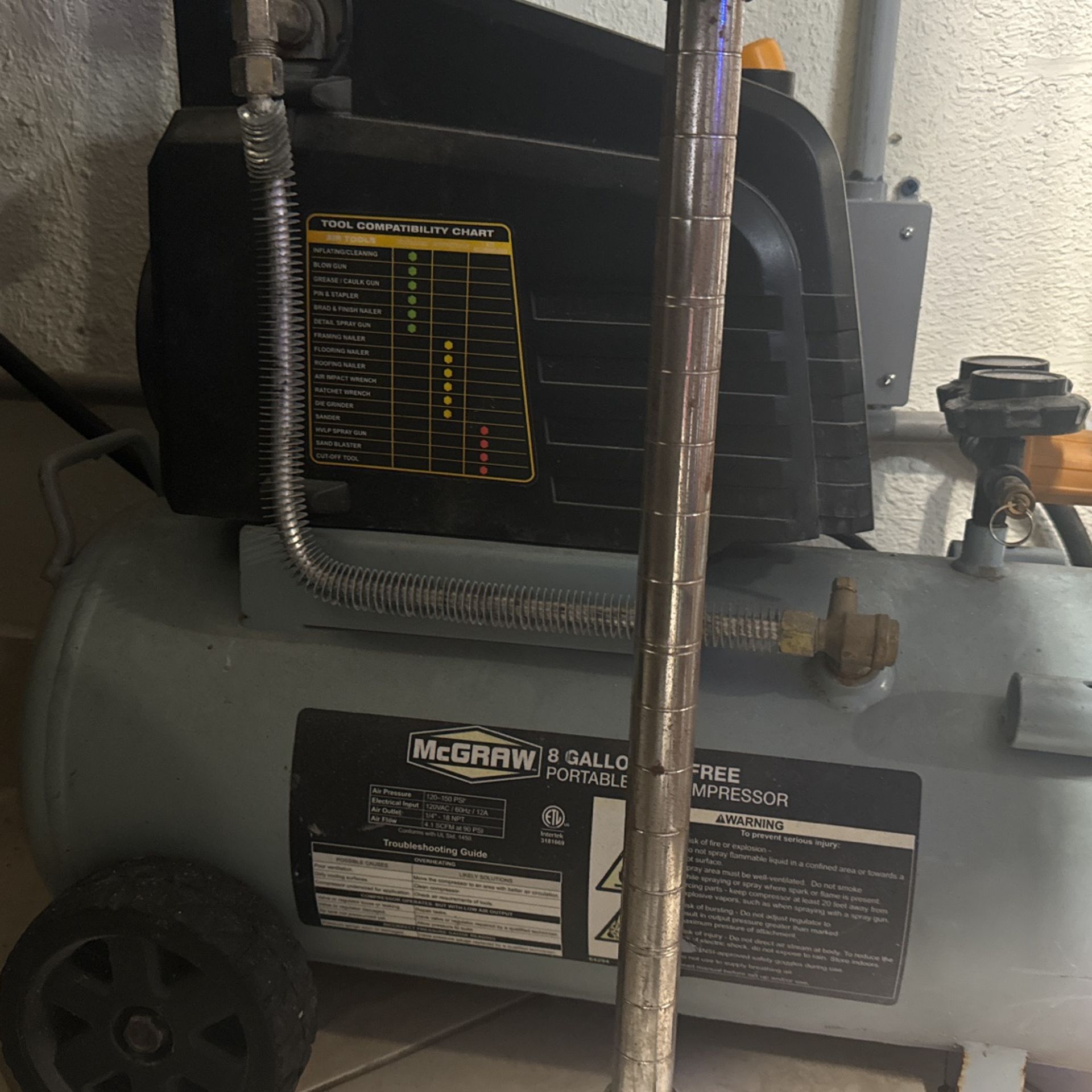 Air Compressor 8 Gallon Small