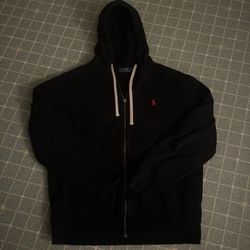 Polo Ralph Lauren Black Zip Up Sweater