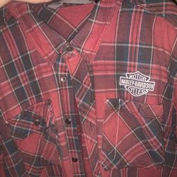 Heavy duty flannel Harley Davison