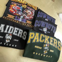 Super Bowl T-shirts, 49ers, KC, Chiefs, Football, Merch, Custom shirts