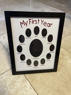 Picture frame my first year birth - one year