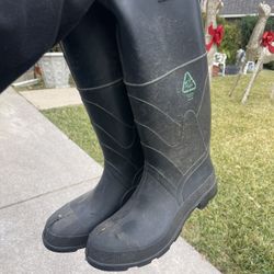 Mans Size 13 Work Boots With Metal Toe 