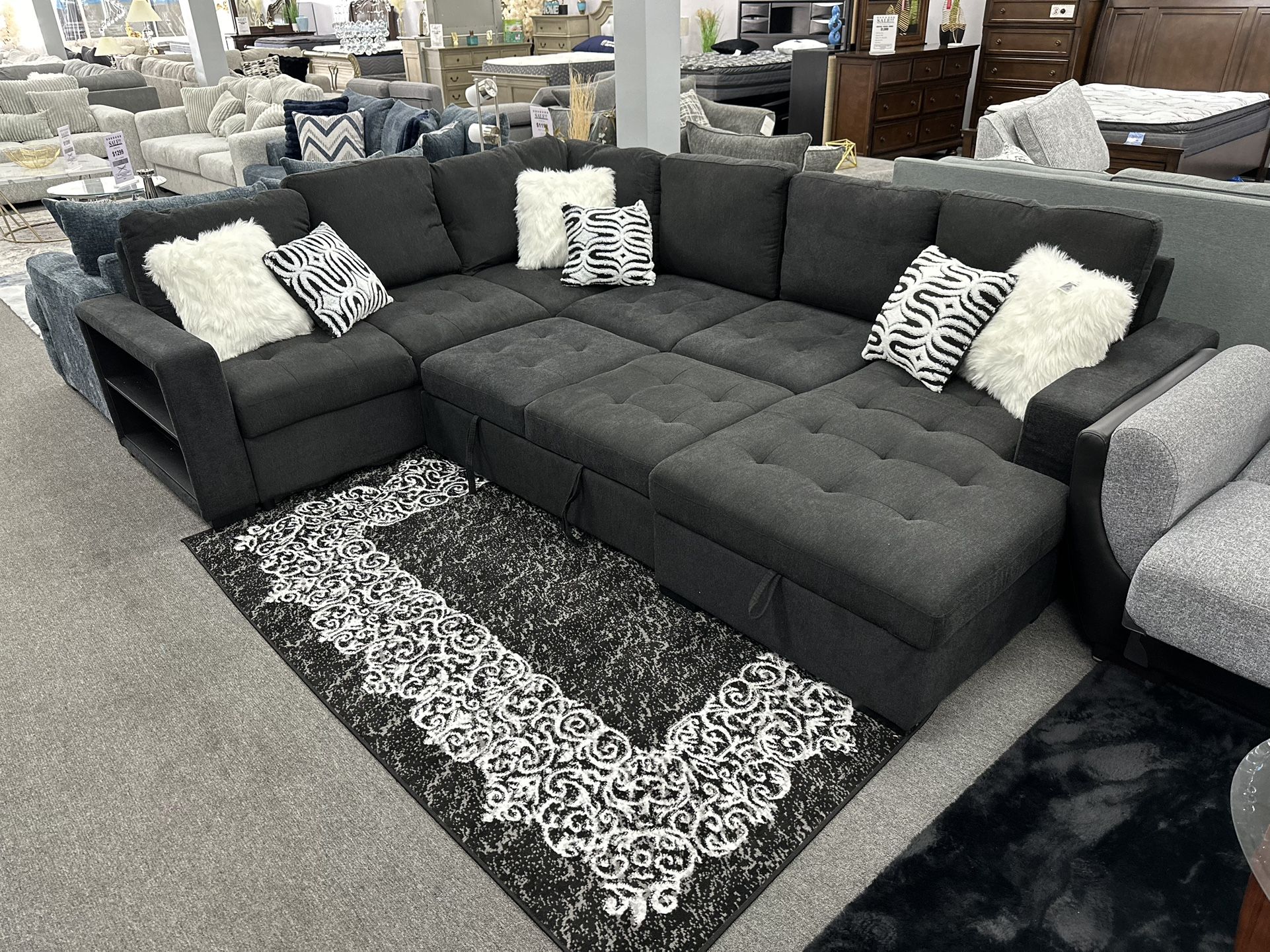 Sleeper Sectional With Storage