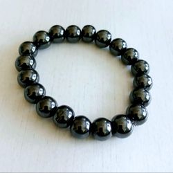 Handmade Hematite Bracelet 12mm