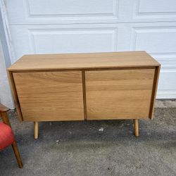 Article MCM style Oak Console 