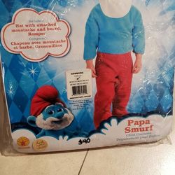 Papa Smurf Baby Costume For Bday Or Halloween 