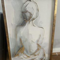 SALE Wall Art Canvas - Woman