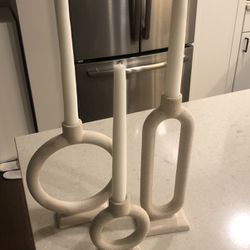 Candle Holders X 3 From Crate And Barrel