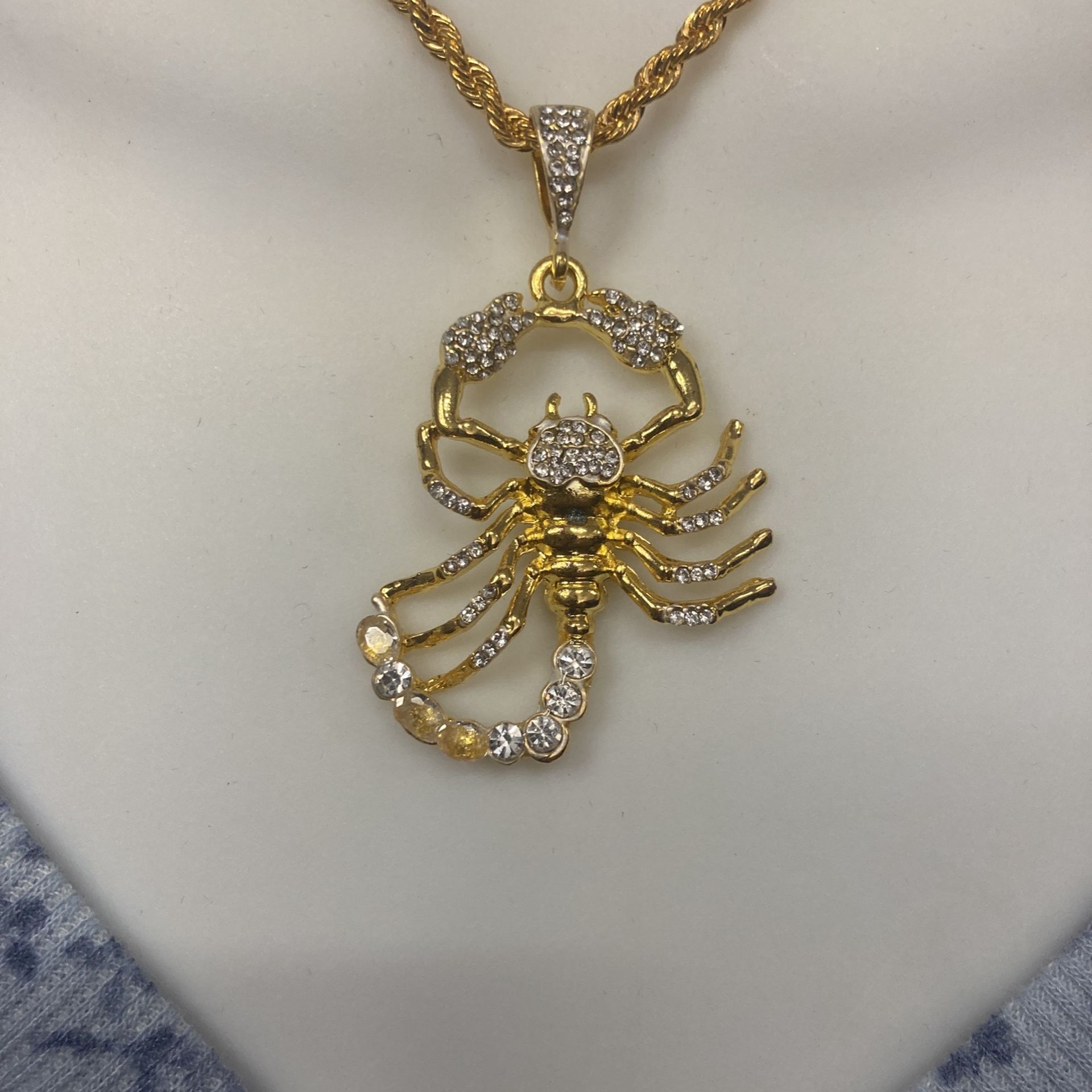 Scorpion Necklace 22”