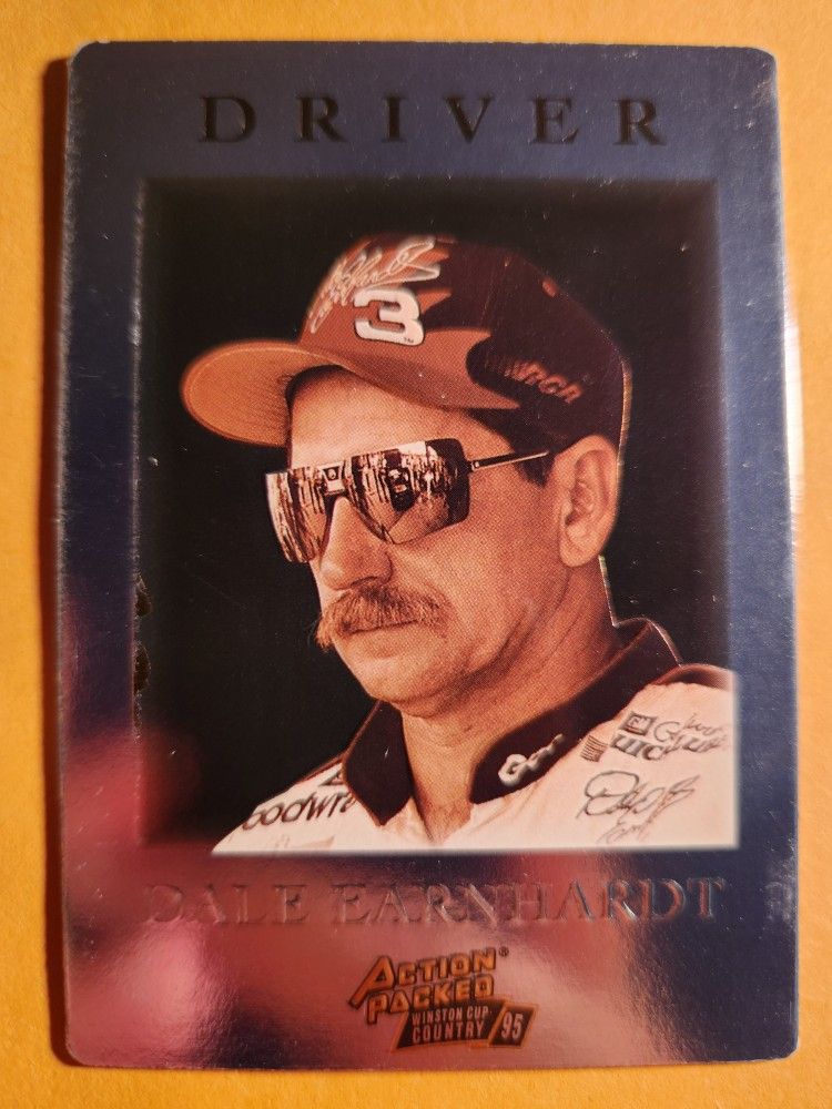 NM 1995 Action Packed Nascar HOF Dale Earnhardt Sr. Silver Speed Foil Card #62