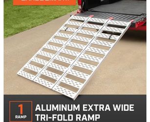 Aluminum Tri- fold ram load cap. 1000 LBS five star