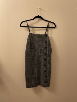 Plaid Dress w/ Adjustable Straps