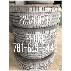 Used Tire For Sale 225/60/17 $200 All Four free Mounting and Balancing