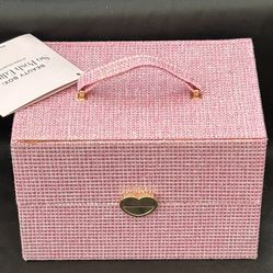 Ulta Beauty "So Posh Edition" multi-level pink makeup organizer case/box 