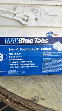 4 - Max Blue Tabs Chloride Tablets 3”