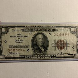 1929 $100 Chicago