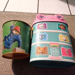 Gabby dollhouse the movie popcorn steel house popcorn bucket & Paddington popcorn bucket