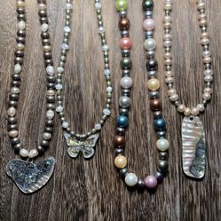 Fresh Water Pearl Necklaces 