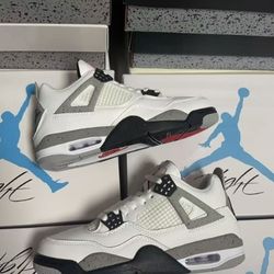 Nike Air Jordan 4 Retro ‘White Cement’ (308497 103) Shoes Size: 5-13