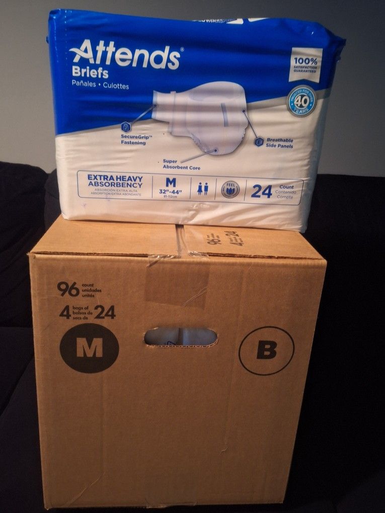 Attends Brief Diapers Medium