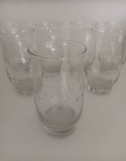 Vintage Princess House Heritage Set Of 7 18oz Crystal Glasses ✨$90 For SET✨