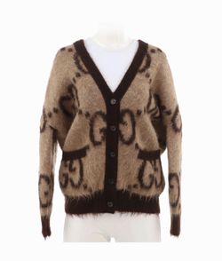 Gucci Reversible Mohair GG Cardigan Jacket - Small