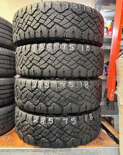 285 75 18 Goodyear I'm selling this set of tires with 80% life left on all 4