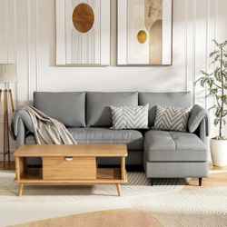 Grey Convertible Sectional